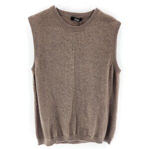 GOBI NWT Mongolian Cashmere Vest Sweater Tan